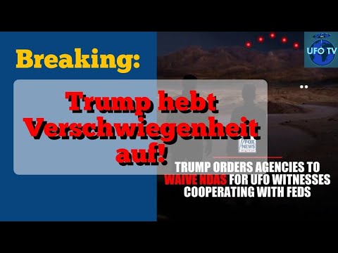YouTube Video Thumbnail: Trump hebt #UFO-Maulkorb auf! ● UFOTV Livestream 21.7.2026